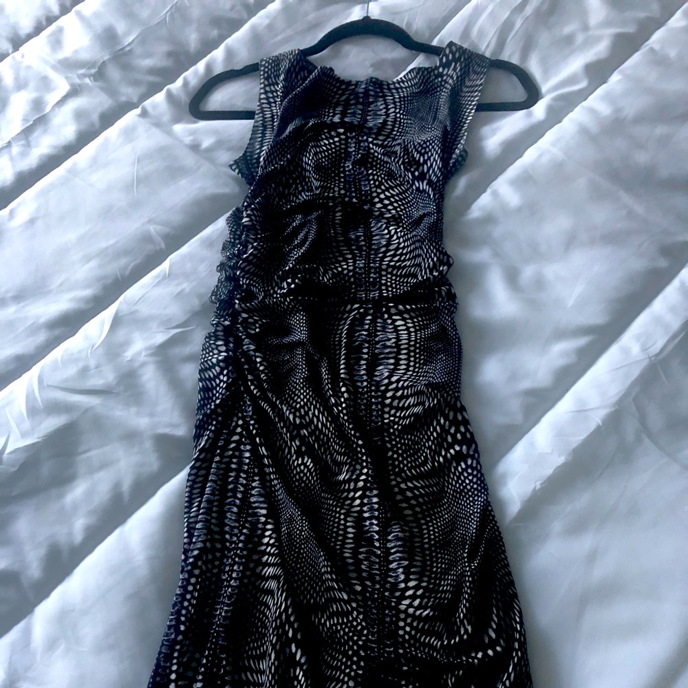 Norma Kamali Ruched Midi Dress New